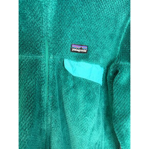 Patagonia Women's Re-Tool Snap-T Full Zip Fleece Jacket Teal Green Sz L - Picture 2 of 8